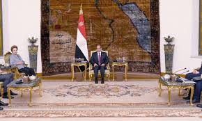 Sisi highlights South-South partnerships to New Development Bank president