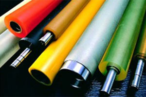 RUBBER COATING CYLINDERS