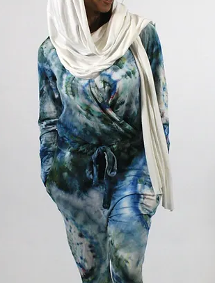 Egypsy Jumpsuit - Blue and Green Geode