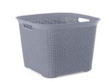 Gray Turt square Laundry Basket