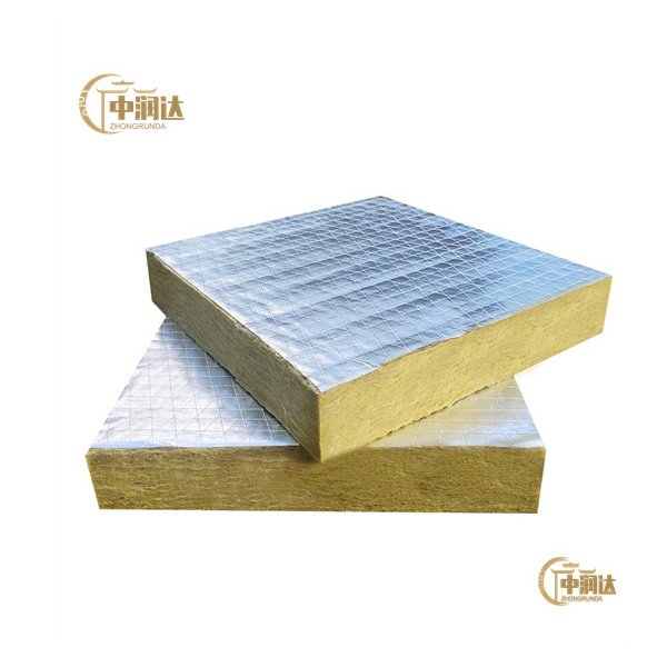 ROCK MINERAL WOOL BOARD WITH ALUM FOIL FACING