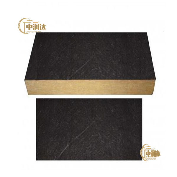 ROCK WOOL BOARD ONE SIDE FACED BLACK TISSUE