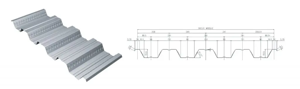 Steel Deck"900MM WIDTH"