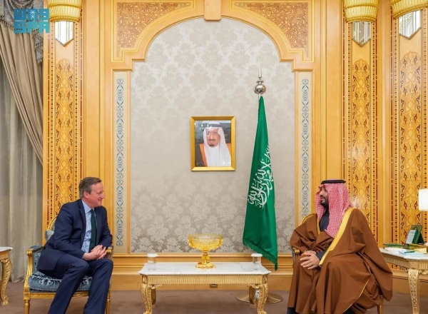 Crown Prince and Cameron discuss regional security