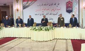 Sisi attends iftar with Armed Forces, congratulate them on 10th of Ramadan victory anniversary