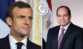 Sisi, Macron review latest efforts to achieve urgent ceasefire in Gaza