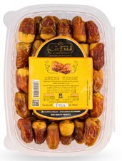 ﻋﻠﺒﻪ ﻧﺼﻒ ﺟﺎف ﺑﺎﻟﻨﻮي Semi-Dry Dates with Pits, 550 Grams Box